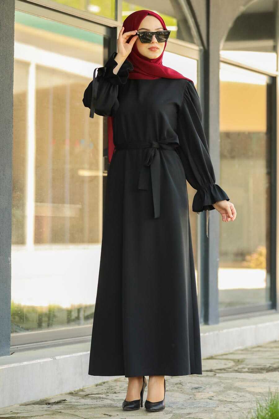 Black Hijab Daily Dress 1361S - Neva-style.com