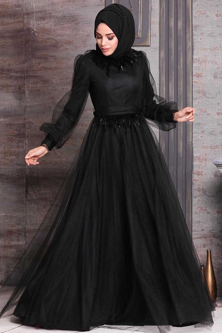 black dress hijab Black hijab dress 3329s