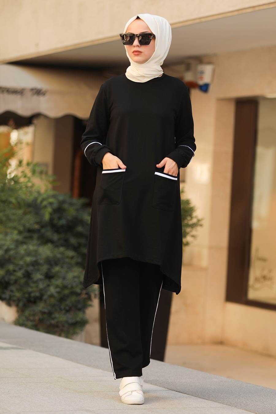 Black Hijab Suit 40321S - Neva-style.com