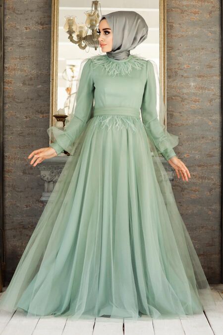 mint evening dress