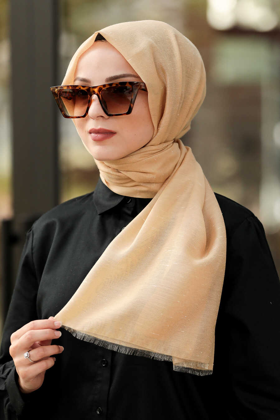 Mustard Hijab Shawl 7536HR