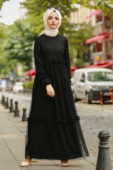 hijab dress black